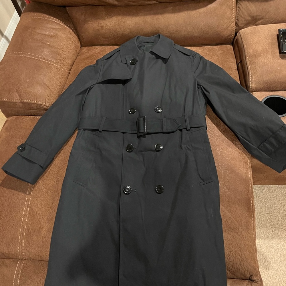 Elegant Black Trench Coat for Men